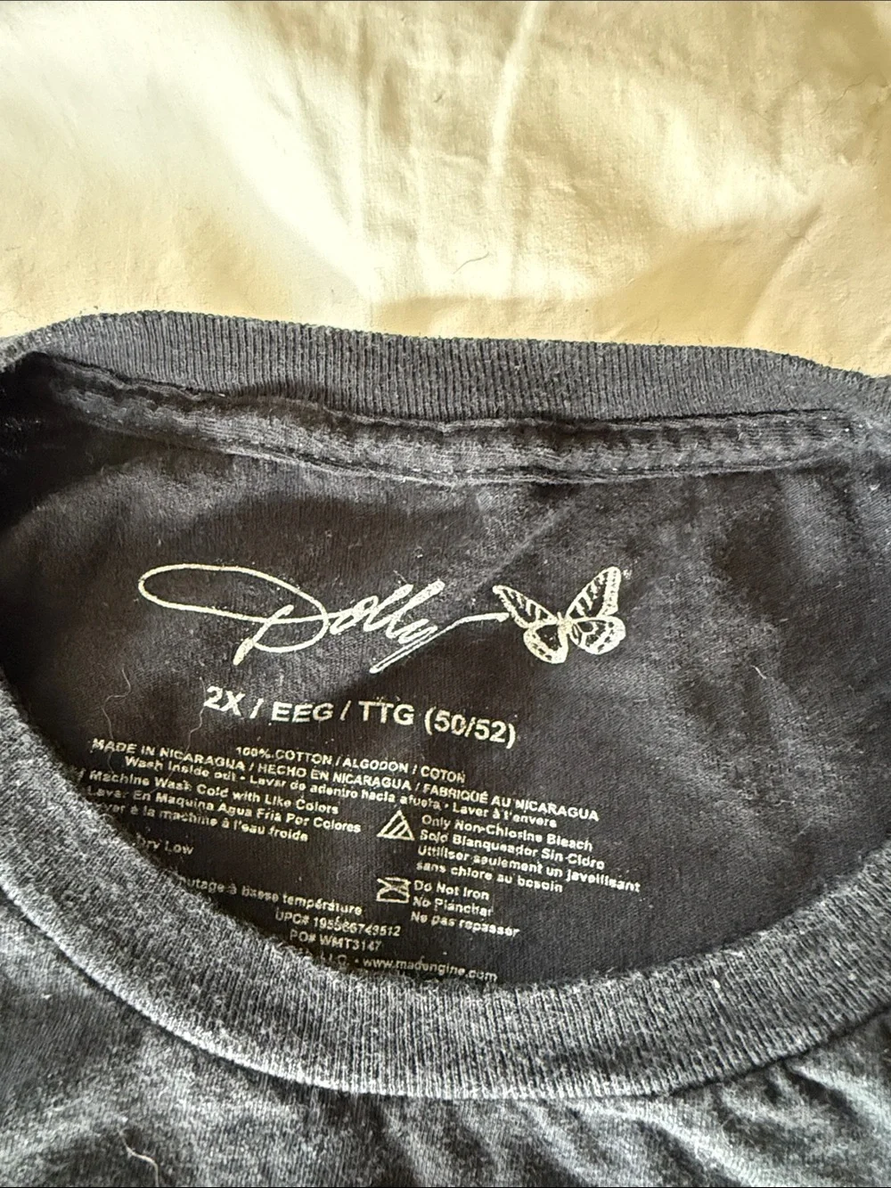 Black 'Dolly' Graphic Tee - Unbranded Kids Short Sleeve
